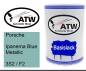 Preview: Porsche, Ipanema Blue Metallic, 3S2 / F2: 500ml Lackdose, von ATW Autoteile West.